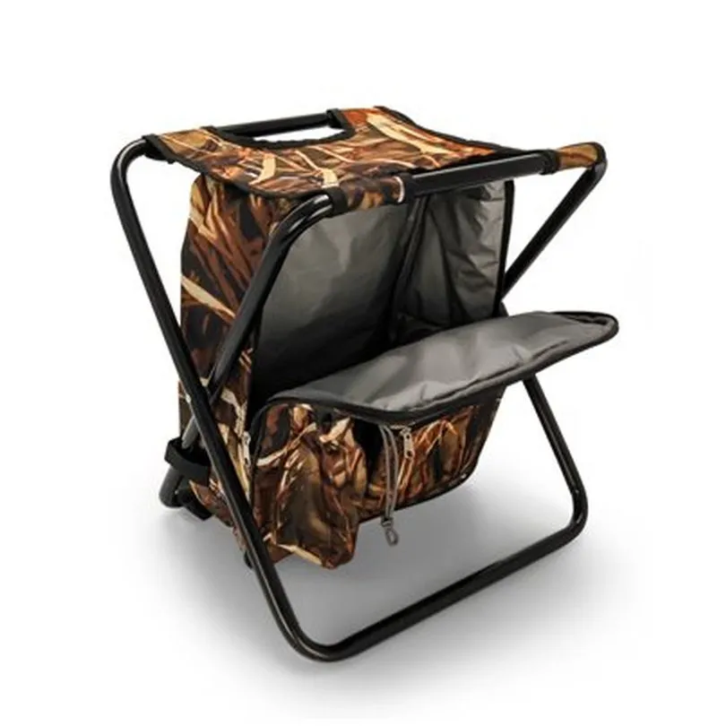 Camp Stool Backpack Cooler -Ca